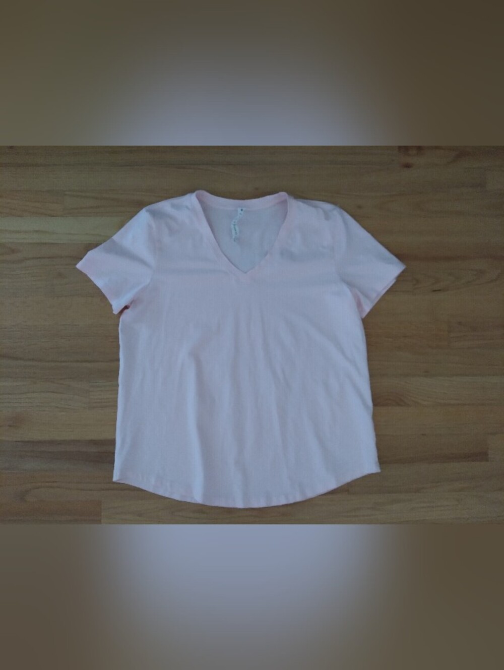 Lululemon Light Pink Pima Cotton V Neck Tee Size 10